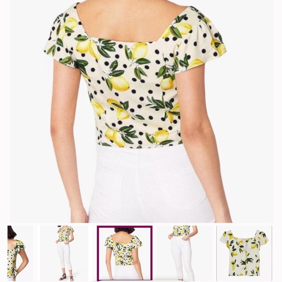Oasis Lemon Pattern Blouse - Picture 2 of 11